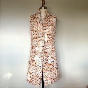 JE SUIS Multicolor Tweed Vest